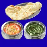 ダブルカレーナンセット Double Curry Nan Set（インド。アジアン料理ダナパニ光が丘店）