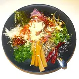 チーズ入り激辛まぜそば（麺や まぜそば 龍神）