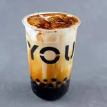 焦がし黒糖タピオカラテ Burnt brown sugar latte（優茶YOUCHA 新小岩店）