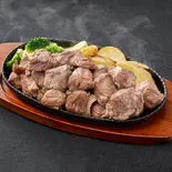 中落ちカルビサイコロステーキ1ポンド(ソース2)(肉汁牧場チャックステーキ KING 大橋店)