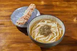 お得Cセット(とろろ昆布煮込みうどん+イカ天ぷら)お出汁メニュー(温)（讃岐うどん 麺㐂やしま）