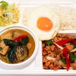 ガパオ・グリーンカレーセット☆タイセレクト認定レストラン☆（アジアンタワン168 カレッタ汐留店）