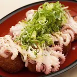 ねぎ盛赤穂塩マヨ Extra Green Onion and Ako Salt Mayonnaise（神戸踊り多幸焼道場 蛸の穴）