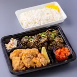 唐揚げ×鶏の炭火焼弁当 Fried Chicken x Chicken Charcoal Grilled Bento Box（肉盛り弁当とりちゃん）