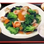 エビとブロッコリー炒め（美味しい屋 甘味処 The sweet）