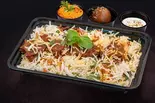 マトンビリヤニデザートグリーンサラダMutton biryani dessert green salad(トルコケバブ ビリヤニハウスTurkish Kebab Biryani House)