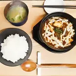 麻婆豆腐定食チーズご飯付き（マーボー食堂(赤い月)）