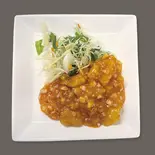 イカチリソース Crispy Squid with Spicy Chili Sauce(中国料理 みんらく)