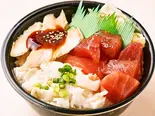 漬けまぐろ穴子縁側丼 (120)（魚丼 下赤塚店）