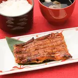 蒲焼定食 鶴 (半身) 肝吸い付(鰻 北白川)