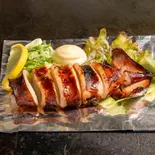 イカの一本焼き（もんじゃ居酒屋 まつぼっくり 中百舌鳥店）