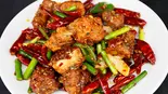 スペアリブのピリ辛炒め(中華料理Bear割引セール50%)