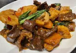 【乾鍋牛筋肉飯】旨辛牛すじ鍋飯(銀座香菜チャイナGinzaShansaiChina)