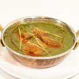 サグマトンカレーセット Sag Mutton Curry Set（バルサ東千葉）