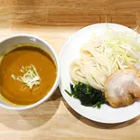 白髪ネギカレーつけうどん(薬味ネギ、ほうれん草、白髪ネギ、豚肉1枚)(熟成カレーうどん 咖哩庵)