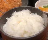 つや姫のご飯（牛かつ 宮下）