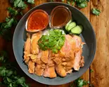 【ガーリック香る】ジューシーもも肉カオマンガイ [Garlic]Khao Man Gai(Chicken Thigh)（からだ喜ぶ！東京カオマンガイ 名楽町店）