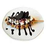 クッキーとチョコのクロッフル（CAFE Hatiware＆）
