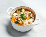 【アミノ酸たっぷり海の幸】潮薫る海鮮スープ（すーぷのあるせいかつ 上野入谷 Life with Soup UENOIRIYA(スープ)）