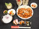 たっぷりポークチャップ定食（こだわりや隠れ家）