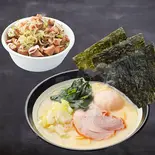 TUKASA白丸とミニ炙りチャーシュー丼セット（横濱とんこつ TUKASA 関内店）