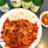 イカポッカ+素麺(오징어볶음+소면)（焼肉ソウル）