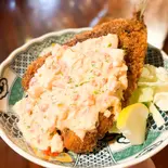タルタルアジフライ（焼鳥居酒屋ポロロ）