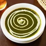 ほうれん草マトンカレー Spinach ＆ Mutton Curry（インド料理サハラ谷保店）