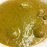 ほうれん草マトンカレーSpinach Mutton Curry（ミライ 南インド料理）