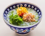 鮭と青のりの磯風味かゆ（店内炊き上げ おかゆ専門店 粥餐庁(かゆさんちん) KITTE博多店）