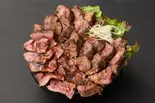 【3倍】肉メガ盛りハラミステーキ丼(300g) Triple Harami Steak Bowl（ハラミステーキ丼＆ビビンバ 「ハラミ市場」 立花店）