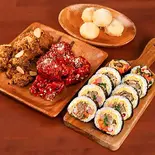 ぺブロセット「満腹」大根ピクルス・お餅・ポテト付き（ペダルチキン）