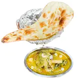 マトンレッグレザラナンセット (Mutton Leg Rezala Nan Set)（インドレストラン＆バー ディヤ）