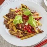 香辣泡椒牛肉(パオジャ牛肉)(香辣妹子)