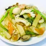 黒酢五目あんかけ焼きそば 大盛り（客来香）