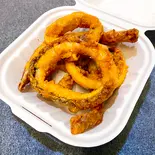 イカのから揚げ（パンとスープ。Cafe Karanos[カラノス]）