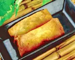 野菜たっぷり春巻き1本（船橋餃子軒）