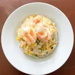 エビ乗せチャーハン(中華食堂くまさんち)