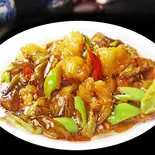 ナスと肉炒め【焼茄子】(中国東北家郷料理永利 豊洲駅前店(1号店))