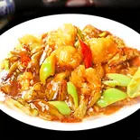 ナスと肉炒め（本格中華料理 永利 六本木店）