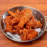 ハーフヤンニョムチキン/Half Size-Spicy Korean Chicken/반마리 양념치킨(ネネチキン1号店)