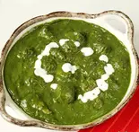 ほうれん草ナスカレーSpinach eggplant curry（インド＆タイ料理スマイル Indian ＆ Thai restaurant ＆Bar~Smile）
