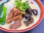 【特製羊肉烩麺】特製ラム白湯麺(銀座香菜チャイナGinzaShansaiChina)