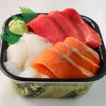 三色丼(海鮮茶漬け&海鮮丼940円~ 尼の丼丸 西長洲店)