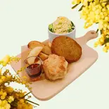 自家製ヒヨコ豆のコロッケとビスケットのランチボックス(カフェラウンジ四季のいろ)