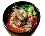 排骨面  スペアリブ入り中国辛ラーメン（湘味食府）
