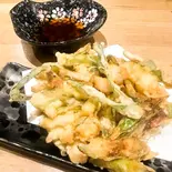 大人気☆ 長ねぎと魚介のかき揚げ ☆（手打ちそば 志喜千庵）