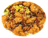 四川風鶏肉と辛子の炒め(四川辣子鸡)（中華料理 玉仙楼 大塚店）