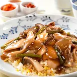 炒飯プレート(きのこと牛肉の炒め)（台湾丼專門店）