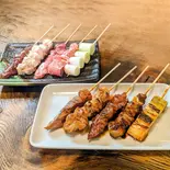 もつ焼き盛り合わせ10本(タレ)(もつ焼き 大阪屋)
